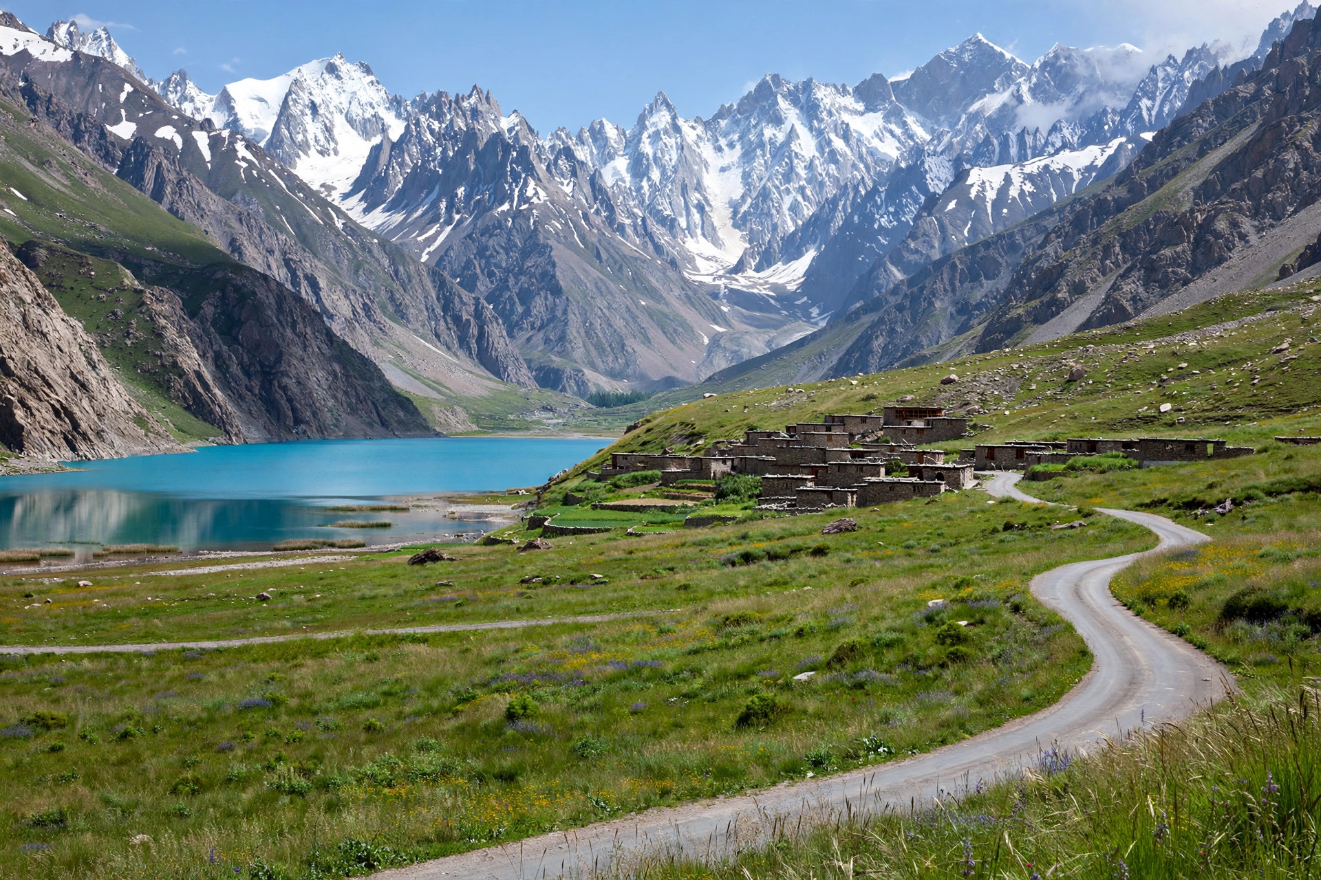 Gilgit-Baltistan mountain valley and lake for a travel budget guide